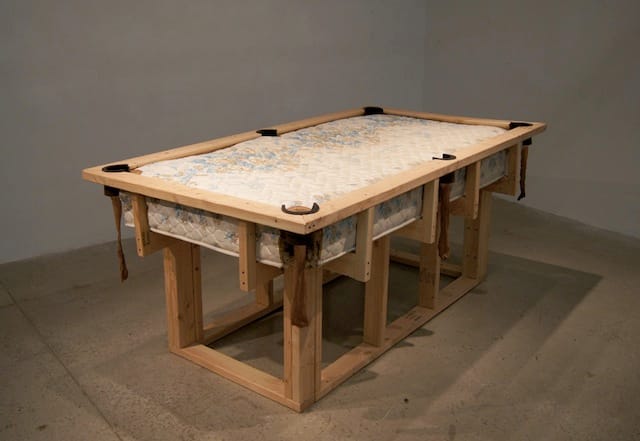 Anna Campbell, "A Pocket, a cue, a shot" (2013). Image via annacampbell.net.