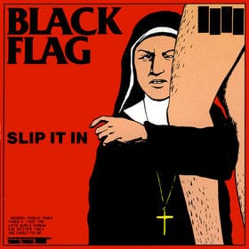 Pettibon's cover for the Black Flag album "Slip It In"