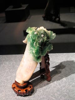 The jade cabbage at the National Museum in Taipei (photograph by Roger Gordon)