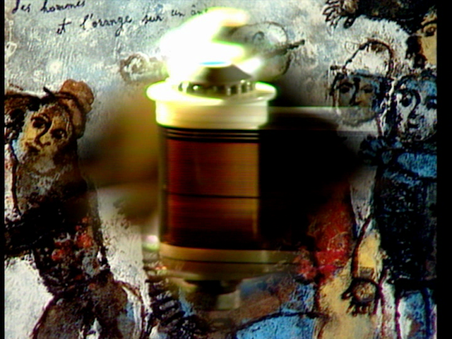 Jean-Luc Godard, film still from "Histoire(s) du cinéma" (1988–98) (all film stills by the author for Hyperallergic)