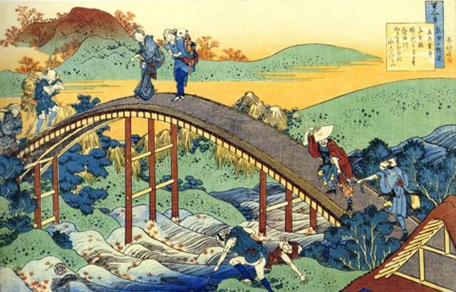 A print by Edo period artist Hokusai (via notjustnat.blogspot.com)
