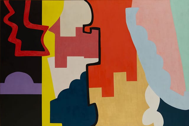 Shirley Jaffe, "The Black Line" (1974)