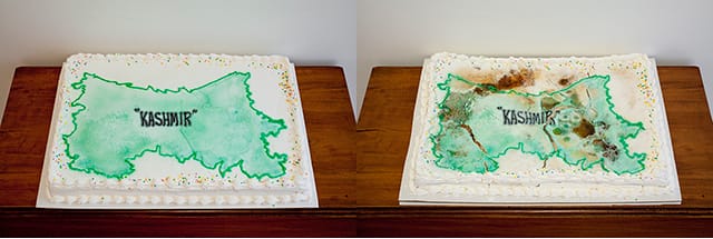 "The Party Is Over" (in two parts, left and right)