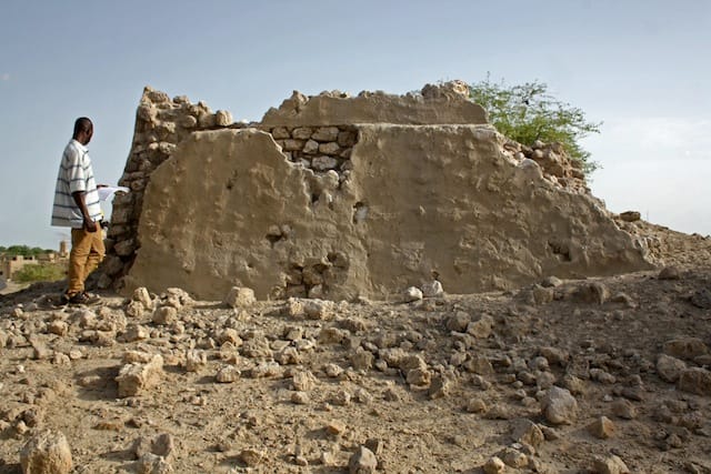 Country: Mali Site: Heritage Site of Mali Caption: Mausoleum Alpha Moya destroyed in Timbuktu Image Date: August 2013 Photographer: Direction National du Patrimoine/World Monuments Fund Provenance: 2014 Watch Nomination Original: email from Brittany Brown