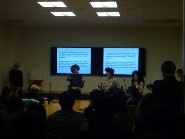 The Manananggoogle executive team leads the onboarding session. Image by the author for Hyperallergic.