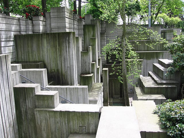 Lawrence Halprin's Freeway Park in Seattle (photograph by Cody Allison/Flickr user)