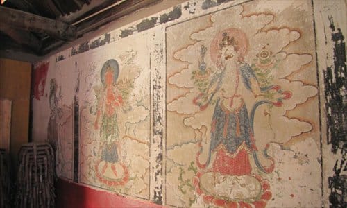 The original Qing Dynasty frescoes (via globaltimes.com)