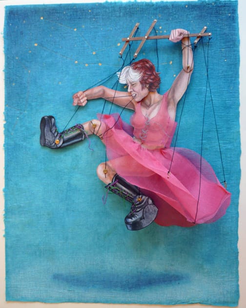 Riva Lehrer, "At 54" (part of her self-portraiture series)