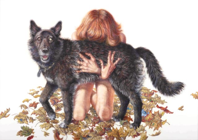 Riva Lehrer, "Zora: How I Understand" (2010), mylar with mixed media, 36 x 50