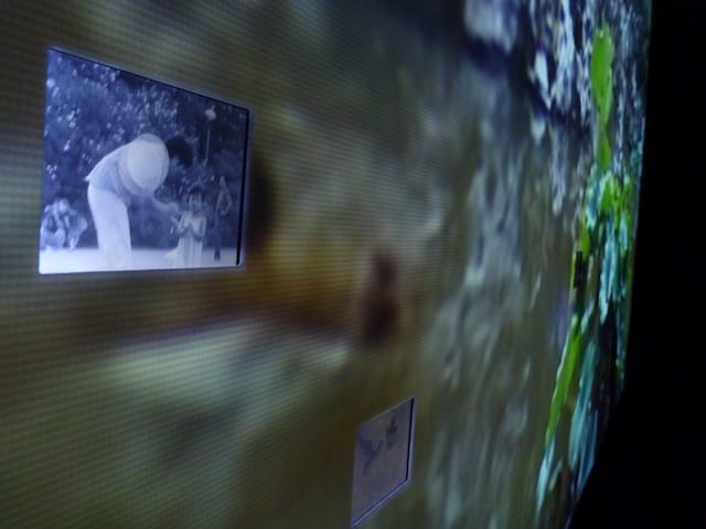 A detail of Tonight Moon shows the mini LCD screens embedded in the projection. Click to view larger.