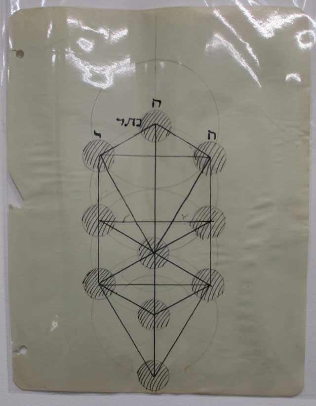 A Lionel Ziprin drawing of the Heavenly Tree (photo by Eve Aschheim)