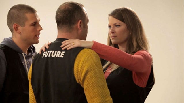 Einat Amir, "Our Best Intentions" (2013), performance and video installation, still images from video, full HD