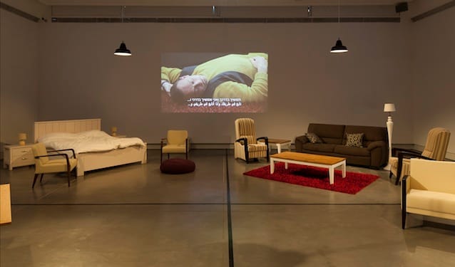 Installation view, Einat Amir's "Our Best Intentions" at Petach Tikva Museum of Art (photo by Elad Sarig)