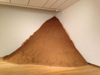 Artemio, "Untitled (Portrait of 450 Murdered Women in Ciudad Juárez)/Sin Titulo (Retrato de 450 mujeres asesinadas en Ciudad Juárez)," 28,000 kilos of dirt (click to enlarge)