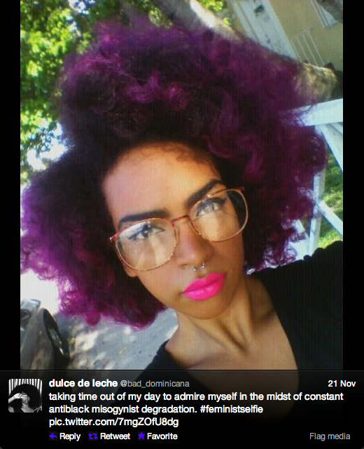 @bad_dominicana’s #feministselfie (via Twitter)
