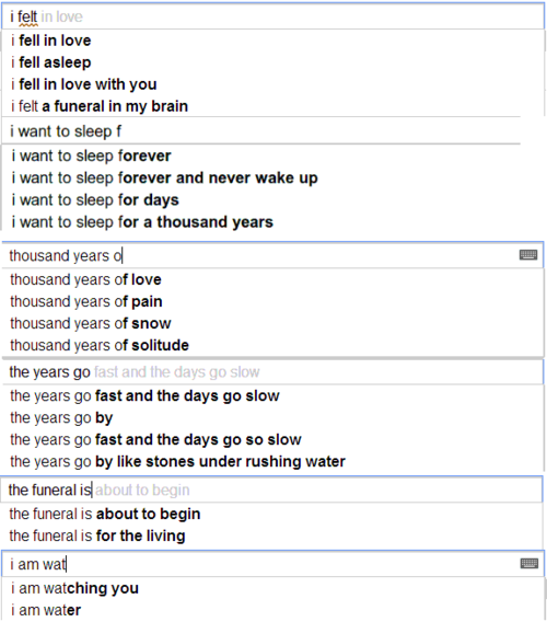 googlepoetics
