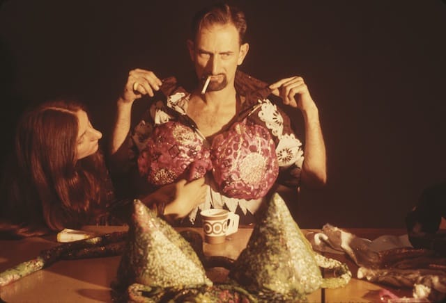 Jack Smith, "Irrational Landlordism of Bagdad (a.k.a. Material Landlordism of Bagdad, a.k.a. The Secret of the Brassiere Factory)," Cologne Art Fair, Germany, October 26–31, 1977 (© Jack Smith Archive, courtesy Gladstone Gallery, New York and Brussels)