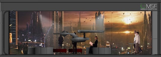 Preview museum for the Museum of Science Fiction architectural rendering by Imarchination (all images courtesy the Museum of Science Fiction)