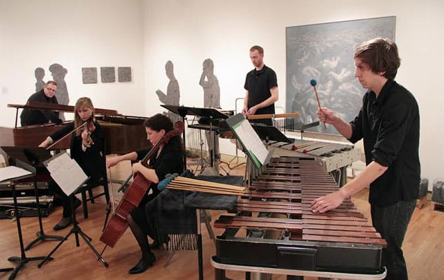 The Palomar Ensemble performing the resulting compositions from Ten x Ten (courtesy Spudnik Press)