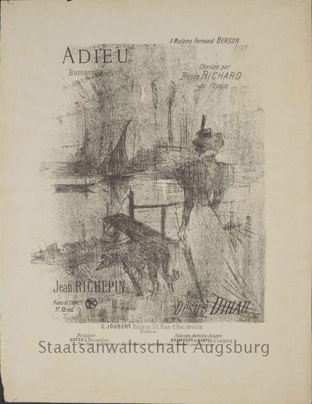Henri de Toulouse-Lautrec's "Adieu (A Madame Fernand Berson)"