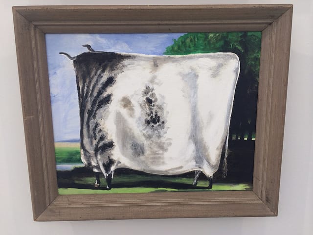 Alun Williams, "White Prize Cow" (2013)