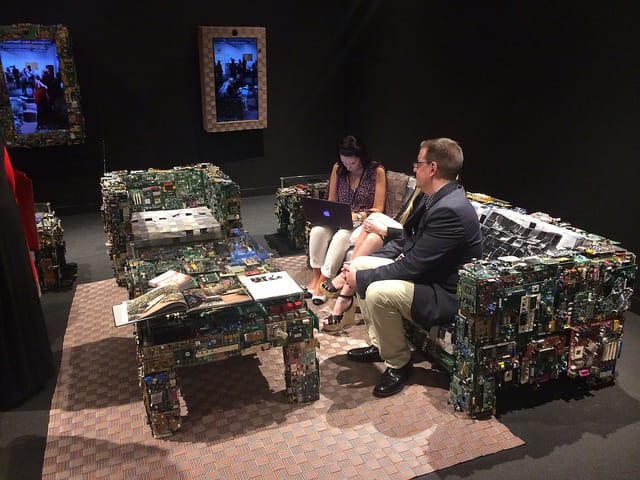 A view of Benjamin Rollins Caldwell's display at Industry Gallery of Washington, DC.