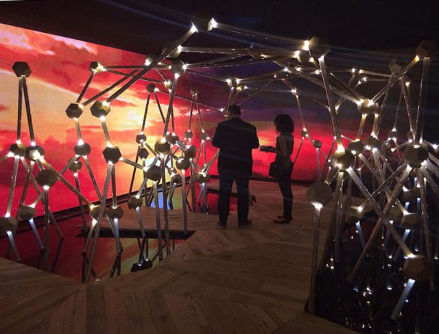Guilherme Torres's "Mangue Groove" installation for Swarovski