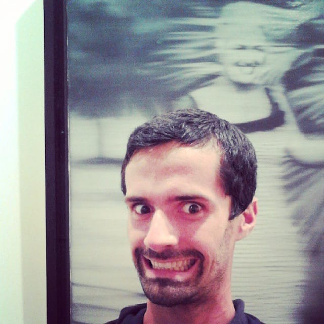 Ben Valentine selfie with Gerhard Richter