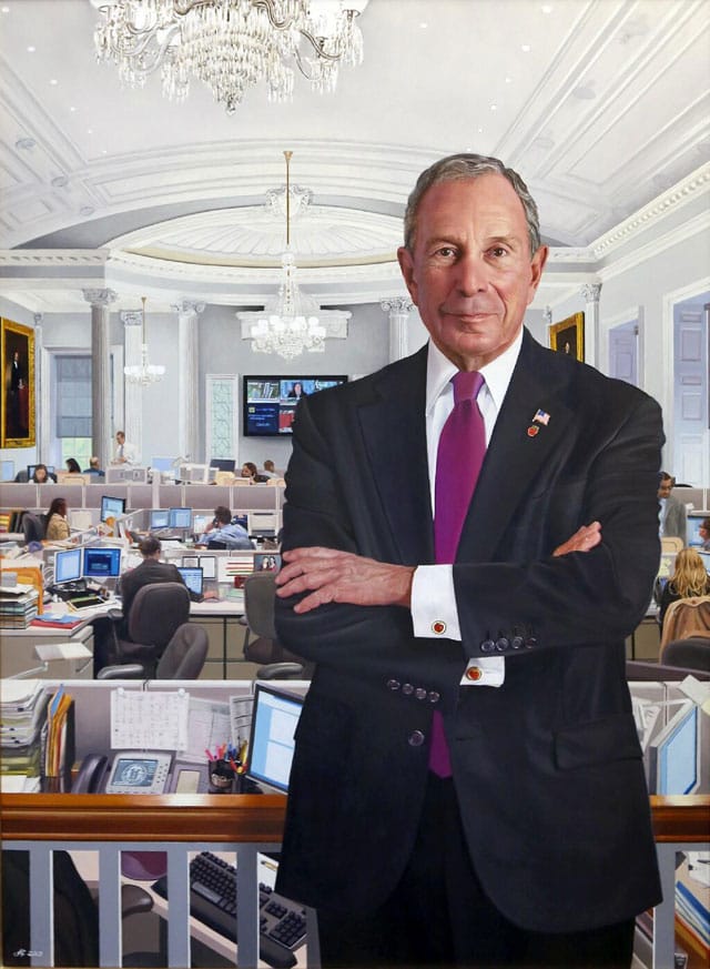 Bloomberg's official mayoral portrait (via NYC Mayor's Office on Twitter)