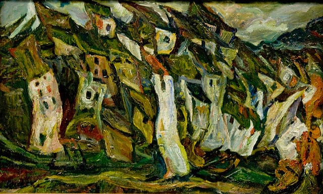 Chaim Soutine (1893 - 1943), "The Houses" (Les Maisons), oil on canvas, 1921, Musée de l'Orangerie, Paris