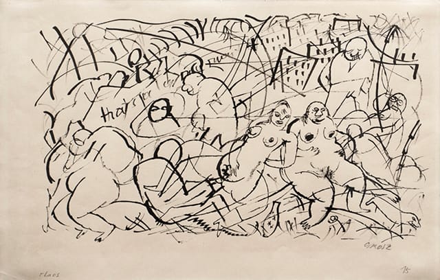 George Grosz, "Chaos" (1915) Ink on paper
