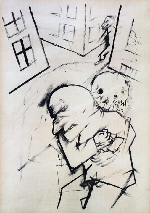 George Grosz, "Das Ende (The End)" (1917) Ink on Paper