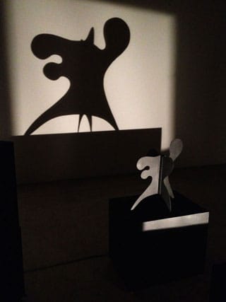 Alexander Calder's "Ex-Octopus" and its shadow (click to enlarge)