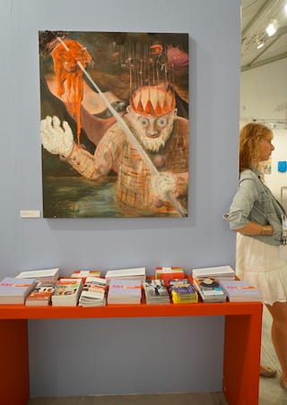 Philip Grözinger, "could have done that before" (2013), oil on canvas, 100 x 80 cm (click to enlarge)