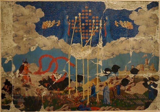 Dan Hernandez, "Wall Fragment" (2013), mixed media on panel, 30 x 43 in