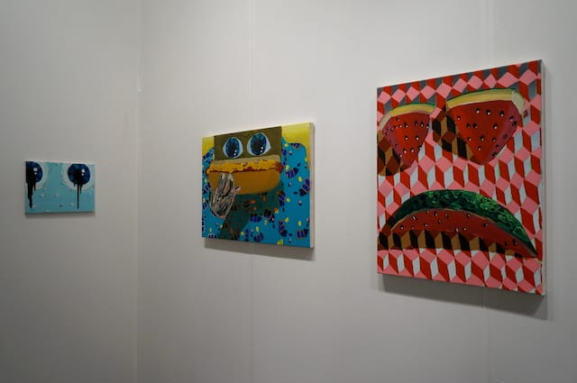 Paintings by Philip Hinge at Connersmith's booth