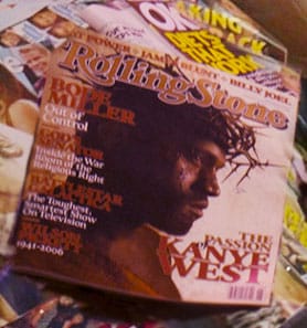 Oh, look … Kanye is donning his Chris complex for the photo!