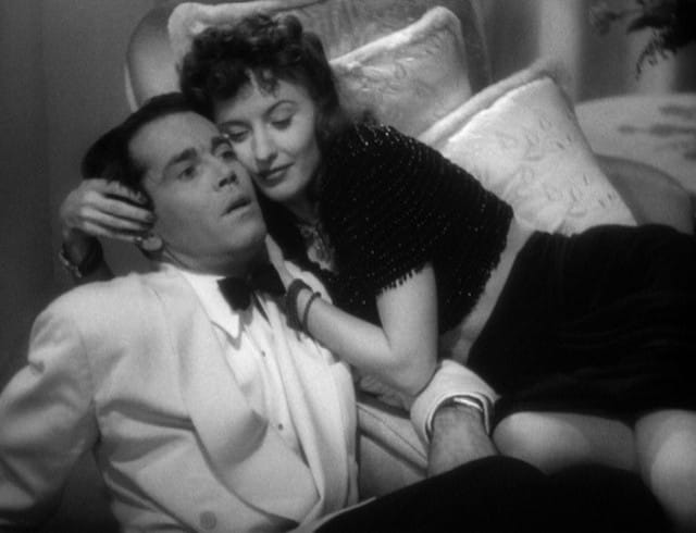 Henry Fonda and Barbara Stanwyck in "Lady Eve"