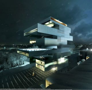 Heneghan Peng Architects’ winning proposal for the National Centre for Contemporary Arts in Moscow (image courtesy NCCA, via archdaily.com)