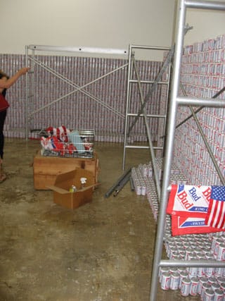 Cady Noland, "This Piece Has No Title Yet" (1989), at the Rubell Family Collection (photo by the author for Hyperallergic) (click to enlarge)