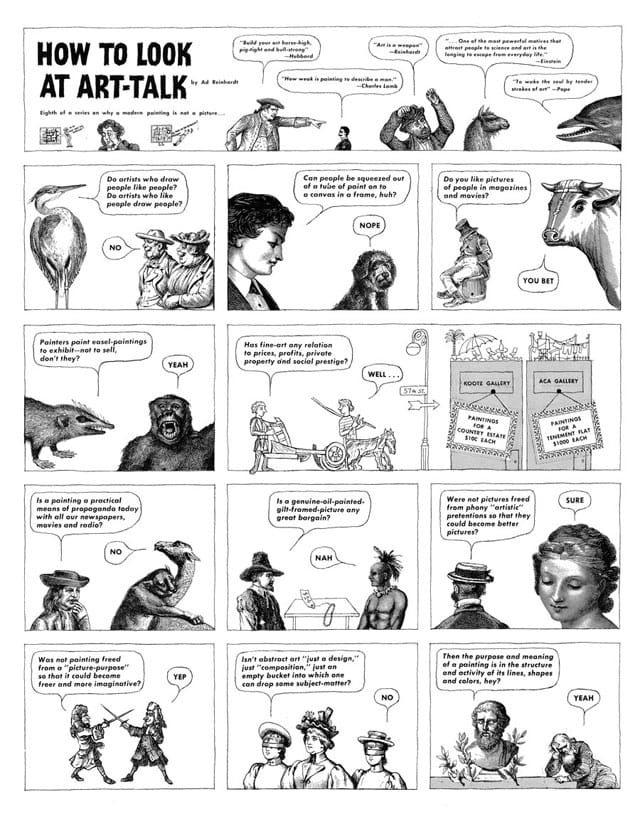Ad Reinhardt, "How to Look at Art-Talk," PM, (June 9, 1946) (© 2013 Estate of Ad Reinhardt / Artists Rights Society [ARS], New York; courtesy David Zwirner, New York/London)