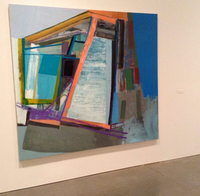 Amy Sillman, "I" (2008), oil on canvas (all photos by the author for Hyperallergic)