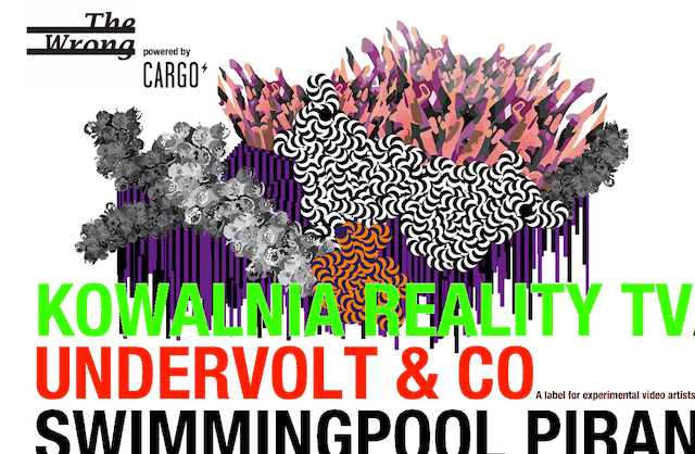 Screenshot of the homepage for The Wrong Digital Art Biennale