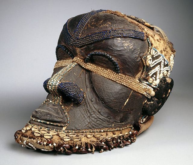 This photograph of a 19th century Bwoom Mask in the Brooklyn Museum's collection is one of the 4,000 images uploaded to Wikipedia by the Brooklyn Museum. (via Wikipedia)
