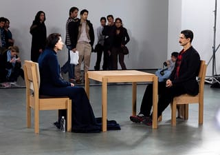 Marina Abramović stares into someone's soul at MoMA (photo by Dan Nguyen, via Flickr)