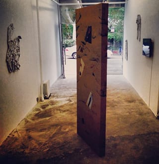 A view of Ending with a Fugue at Callicoon Fine Art. (photo by the author for Hyperallergic)