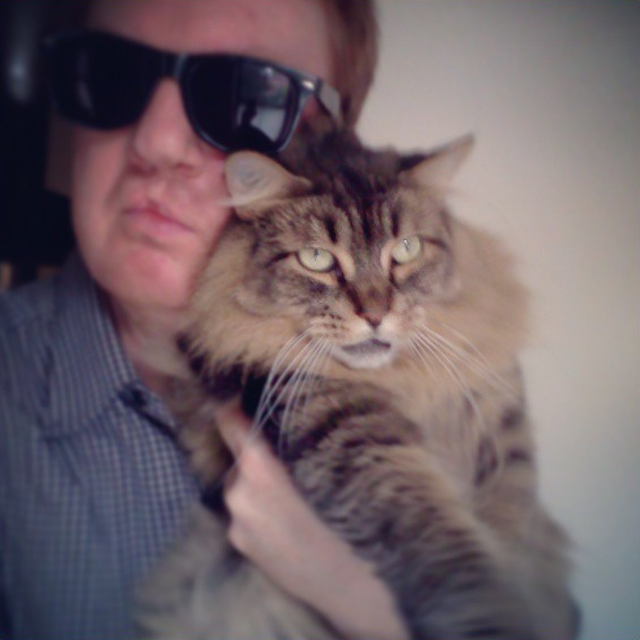 Chris Cobb's cat selfie