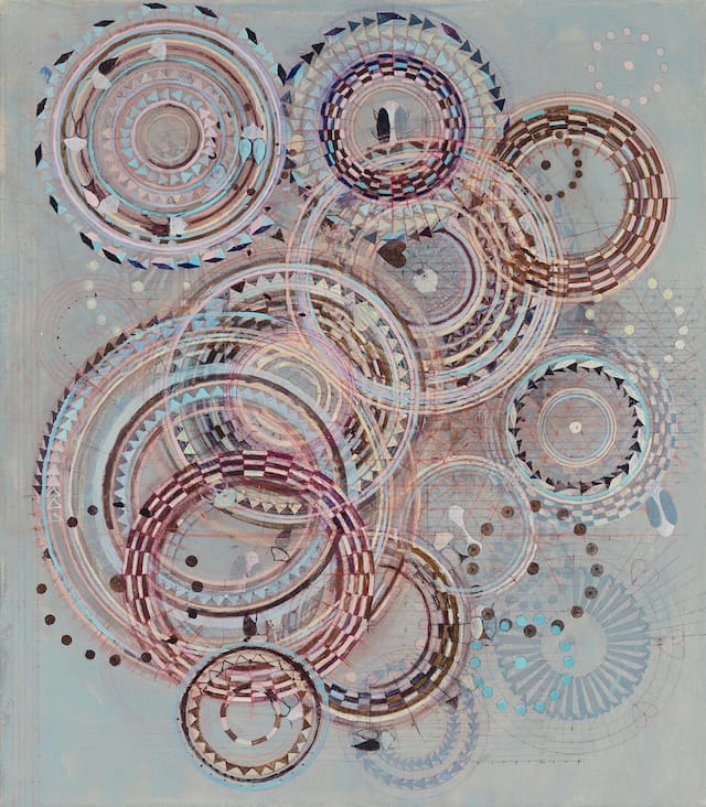 Tine Lundsfryd: Circles, flowers, feathers, beetles, hearts at Lori Bookstein