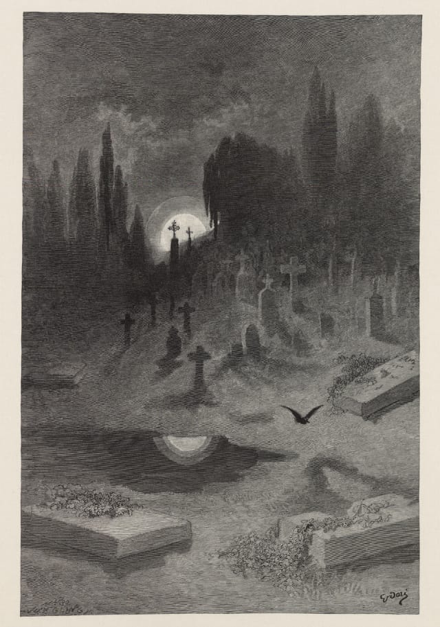Edgar Allan Poe's "The Raven" illustrated by Gustave Doré