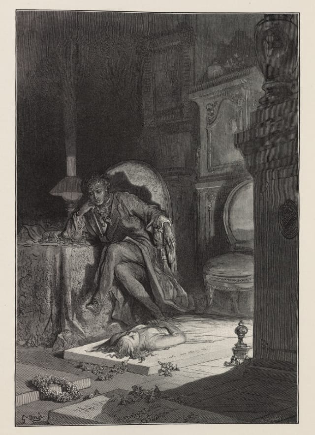 Edgar Allan Poe's "The Raven" illustrated by Gustave Doré